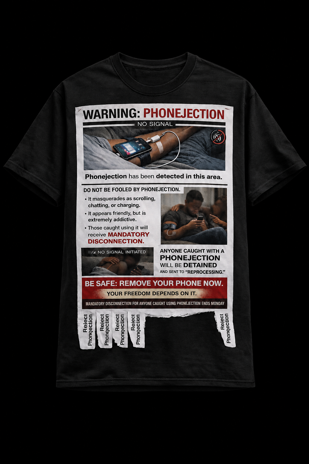 LOST SIGNAL PHONEJECTION TEE
